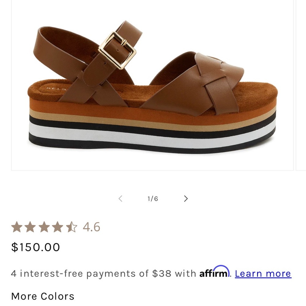 Kelsi Dagger Platform Sandals - Size 9, TTS, New in Box